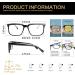 Blue Light Blocking Gaming Glasses 2Pack - Anti Glare, Reduce Eyestrain - Men/Women - Black/Clear - Buy Online on GoSupps.com