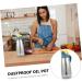 Zerodeko 1pc Lecythus Vinegar Pot Oil Holder Olive Oil Pot Glass Vinegar Dispenser Olive Oil Dispenser Olive Oil Storage Can Automatic Opening Closing Bottle Metal Pp Storage Tank Leakproof 9X9CM Yellow - Buy Online on GoSupps.com