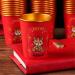 Set of 50 Paper Drinking Cups Dragon Theme Paper Beverage Cups Throwaway Paper Cups Suitable for Party and Gatherings - Buy Online on GoSupps.com