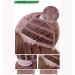 Vebonny Ashy Silver Ombr Wig | Short Bob Synthetic Hair | 12 Inch Glue-Free Mixed Blonde Brown Wig #144 - Buy Online on GoSupps.com