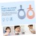 Minkissy Silicone Newborn Toothbrush Set - 2 STK Cartoon Biting Toys Toddler Manual Cleaning Toys Food-Grade Quality - Buy Online on GoSupps.com