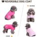 Queenmore Dog Winter Coat | Cold Weather Fleece Jacket for Small, Medium, and Large Dogs | Waterproof, Reflective, Reversible - Small Pink - Buy Online on GoSupps.com