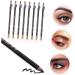 BELLIFFY 8pcs Wooden Beauty Eyebrow Pencil Eye Brow Pencils for Women Eyebrow Makeup Tool 1 count (Pack of 1) Black - Buy Online on GoSupps.com