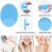 4Pack Spa Headband MORGLES Facial Makeup Headband Bowknot Elastic Headband with Face Scrubber& Face Mask Brush for Women Washing Face and Skincare (Gray White Black Blue) Style 2 - Buy Online on GoSupps.com