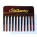Str hnenboy curl comb handmade 9 cm 11 teeth strand comb afro comb coarse teeth (9) brown 1 piece (1 pack)