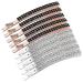 HQDeal 10 pieces of crystal hairpins rhinestone bobby pin diamond hair clips silver black hairpins metal hair clipping hair jewelry decoration for women women girls