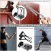 GAIYAH Long Fabric Resistance Bands Set for Women - Pull Up Bands with Handles for Exercise - Stretch & Workout Loop Bands in White, Gray, and Black - Buy Online on GoSupps.com