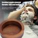 Viagasafamido Wooden Shaving Brush Bowl | Non-Slip Shaving Cream Mug | Portable Soap Cup for Men | Safe Material & Space-Saving Design - Buy Online on GoSupps.com