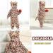 Doladola Unisex Baby Romper Jumpsuit 18-24 Months - Hooded Cartoon Sleepsuit in Coffee Cow Design - Buy Online on GoSupps.com