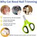 OneCut Pet Nail Clippers - Updated Claw Scissors for Cats Kittens & Small Dogs | Professional Nail Trimming Tools in Green - Buy Online on GoSupps.com