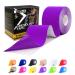 Athletic Tape 1/2/5 Roll Relieve Muscle Soreness and Strain Shoulders Wrists Knees Ankles Elastic Waterproof Good Air Permeability Hypoallergenic 5cm*5m by SOONGO (Purple) 5 m (Pack of 1) Purple