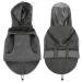 Mosucoirl dog coat waterproof with dishes waterproof dog coat dog coat with a hooded dog rain coat with reflective windproof rain jacket waterproof for small medium-sized dogs s navy