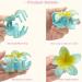 Shop IOSPKKIO Floral Hair Clips - 4 Pack Non-Slip Strong Hold Large Clamps for Thick Hair - Hawaiian Style in 4 Colors - Buy Online on GoSupps.com
