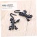 Ibasenice 10-Pack Halloween Gecko Toys | Creepy Mini Gecko Decorations (3.5x8cm) for Spooky Festivities | International Shipping Available - Buy Online on GoSupps.com