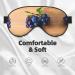 Buy SSIMOO Grape Pattern Print Double-Sided Eye Mask | Soft Light Blocking Sleep Mask for Best Sleep Quality - International Shipping Available - Buy Online on GoSupps.com