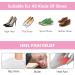 Sibba Heel Grips Liner Cushions - 4 Pairs for Loose Shoes | Anti-Slip Protectors for Blisters | Comfortable Heel Pads for Men & Women | Black & Nude - Buy Online on GoSupps.com