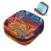 Javenproeqt portable women's binding-up bags menstrual cup pocket female menstrual pads bags for teenage girls tampons for the first period colorful abstract marble
