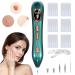 Augot Skin Tags Removal Pen Professional Mole Remover Pen kit Portable USB Rechargeable Skin Tag Removal Pen with 9 Modes LCD Display Replaceable Needles for Wart Freckle (Dark Green)
