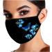Riou Women's Butterfly Motif Face Mask - Washable Fabric Cloth Multifunctional Scarf (L) | International Shipping - Buy Online on GoSupps.com