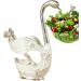 Elegant Silver Swan Fork & Spoon Holder Set - 7-Piece Metal Kitchen Storage Decorative Fruit Forks in Alloy - Buy Online on GoSupps.com