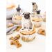 24 Pcs Decorations for Pug Cupcake Topper Dog theme Toppers Birthday Party Supplies - Buy Online on GoSupps.com