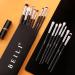 BEILI Professional Eye Makeup Brush Set 15 Pieces Synthetic and Natural Hair Eyeshadow Eyeliner Eyebrow Blending Concealer Make up Brushes (Black/Silver) White - Buy Online on GoSupps.com