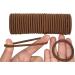 12 PCS Brown 3mm Elastic Hair Bands - Gentle Ponytail Holders for Women, Men, Girls, Kids - No Metal - Bulk Hair Ties - Buy Online on GoSupps.com