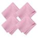 Microfiber Screen Cleaning Cloths, HTTX 4-Pack 6 x 7 inches for Cell Phones, Tablets, LCD TV, Laptop, Camera Lenses, Surface Tablet, Monitor, Car GPS Screens, Spectacles, Glasses, Watches Pink