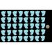 40 x edible 3D 30mm baby blue baby feet 20 colours toppers decorations cake (Baby Blue)