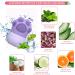 RoseFlower Ice Facial Roller & Cat Paw Shaped Ice Mold Set - Reduce Puffiness, Minimize Pores, Sunburn Repair - LeakProof Design - Purple - Buy Online on GoSupps.com