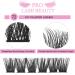 Cluster Lashes 72 Pcs Individual Lash Clusters 14mm - Reusable DIY Eyelash Extension Super Thin Band - Soft & Comfortable - Into You-01-D - Buy Online on GoSupps.com