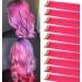 LSKJMO 10PCS Pink 22 Inch Colorful Clip-in Hair Extensions - Multicolor Straight Synthetic Hairpieces for Women & Girls - Buy Online on GoSupps.com