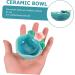 Solustre 3PK Aromatherapy Bowl Tealight Diffuser - Japanese Ceramic Essential Oil Shells | Blue 8.5x8cm - Perfect for Home & Spa - Buy Online on GoSupps.com