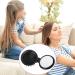 Serrale Folding Hair Brush Mini Round Comb with Mirror - Portable Travel Hairbrush for Women & Girls - Small Pocket Compact Comb for Gym, School, Camping - Black - Buy Online on GoSupps.com