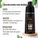 Instant Brown Hair Shampoo 14.1 fl oz (400 ml) gentle botanical formula - ammonia free - unisex hair color shampoo - quick and easy - 100% white hair coverage - lasts 30 days 3-in-1 brown hair colo (Brown) - Buy Online on GoSupps.com