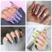 Lofuanna Ballerina Nails - 100 Long Coffin Fake Nails | Full Cover Artificial Fingernails with Case | 10 Sizes for Nail Studios & DIY Nail Art - Buy Online on GoSupps.com