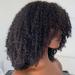 14 Afro Kinky Curly Human Hair Wig with Bangs - Virgin Brazilian, 200 Density - Natural Color - for Black Women - Buy Online on GoSupps.com