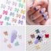 300stk Aurora Butterfly Pearls & Nail Charms - 3D Colored Bow Knot for Acrylic Nails | Glitter Rhinestone Valentine Nail Art Accessories - Buy Online on GoSupps.com