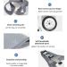 Wheelchair for Dogs Back Legs Adjustable Dog Wheelchair Handicapped Hind Legs Pet Rehabilitation Cart Portable Dog Mobility Wheelchair for Small Cats/Dogs (C : White S : X-Small) X-Small White - Buy Online on GoSupps.com