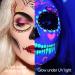 MAEPEOR Neon Face Body Paint Palette - 10 Glow in the Dark Colors Water Activated Perfect for Halloween & Christmas - Includes Brush - Buy Online on GoSupps.com