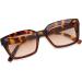 FEISEDY Reader Sunglasses B2895 - Tinted Reading Glasses for Women & Men | Square Leopard Frame & Gradual Tea Lens 2.5x - International Shipping Available - Buy Online on GoSupps.com