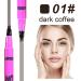 Smudge Proof Micro Tip Liquid Eyebrow Pencil - Dark Coffee | Waterproof Long Lasting Natural Brow Tint Makeup - 0.10 Fl Oz - Buy Online on GoSupps.com