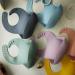 3Pcs Moonkie Baby Bibs Set - Silicone Feeding Bibs for Babies and Toddlers | Waterproof, BPA-Free, Adjustable with Food Crumb Catcher Pocket | Pink/Pastel Yellow/Soft Pink - Buy Online on GoSupps.com