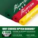 Non-Latex Resistance Bands Set for Physical Therapy & Strength Training - 1.5m, 3 Levels of Strength - Red/Yellow/Green - Buy Online on GoSupps.com