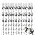 WODJR 40Pcs Bird Scare Rods Bird Deterrent Scarer Rods Garden Supplies Reflective Scare Rods Bird Scare Twister Rods Spiral Reflectors Reflective Bird Deterrent Control Device for Outdoor Garden Yard