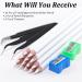 Rhinestones Picker Pencil for Nail Art - 7-inch Gem Crystal Pickup Pen Set with Sharpener and Tweezers - 14Pcs Pack - Buy Online on GoSupps.com