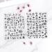 Nail Decoration DIY Black Rose Manicure Nail Art Decals Nail Stickers Nail Art Supplies - Buy Online on GoSupps.com