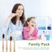 Buy 10 Pack Bamboo Toothbrushes - Sustainable BPA Free Eco-Friendly Wooden Toothbrush Set - Buy Online on GoSupps.com