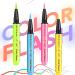 Colored Liquid Eye Liner Waterproof Fluorescent Eye Liner Face Glitter - UV Neon Pigmented Graphic Liners Face & Body Painting Liner Festival Makeup Kit for Women Girls - Buy Online on GoSupps.com