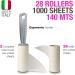 Sticky lint roller. Pet hair remover. 28 refill. 140 metres long roll of sticky paper. Suitable for clothes hair pets sofas rugs carpets seats lint dust. 100% made in Italy - Buy Online on GoSupps.com